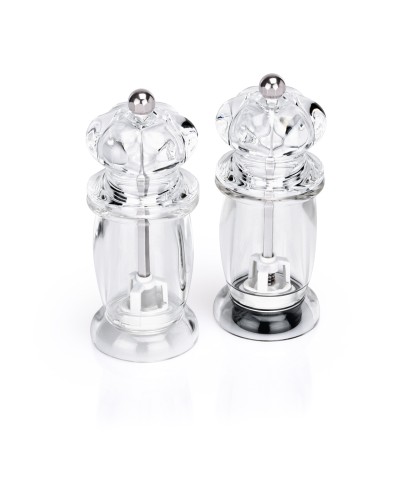 Salz-/Pfeffermühlen Set. Acryl. mit Keramikmahlwerk.