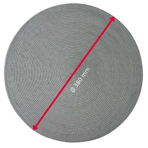 Westmark Tischset »Circle«, rund Ø 38 cm, grau