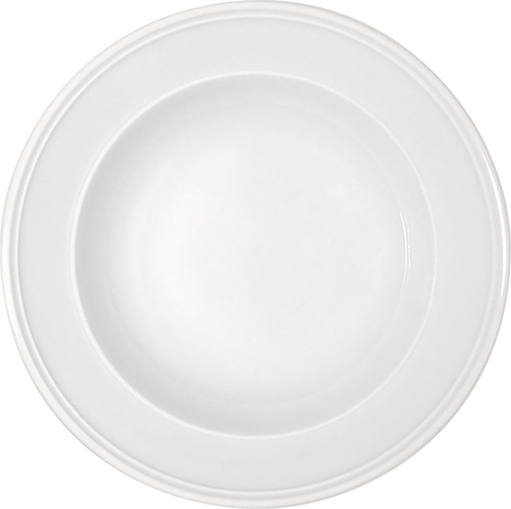 Bauscher Teller tief COME4TABLE, mit steile Fahne, Durchmesser: 220 mm, Höhe: 46 mm, uni weiss