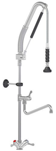 SARO Automatische Vorspülbrause Modell AUTO-DCC1/4-PM Made in Europe - Material: Verchromtes Messing + Edelstahl / Kunststoff -