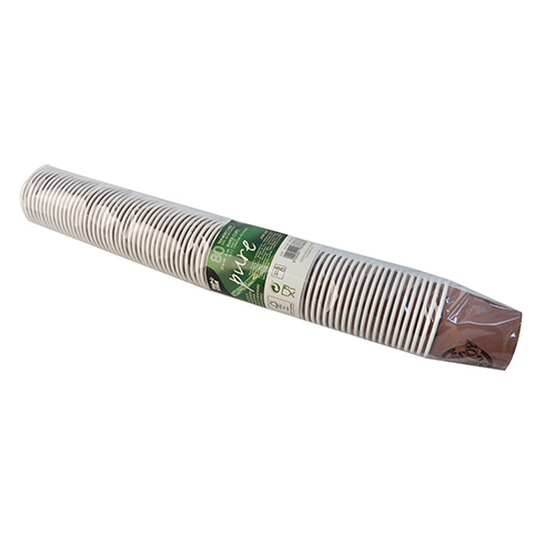 80 Trinkbecher, Pappe 0,1 l Ø 6 cm · 6 cm lila "Pure Joy" von PAPSTAR