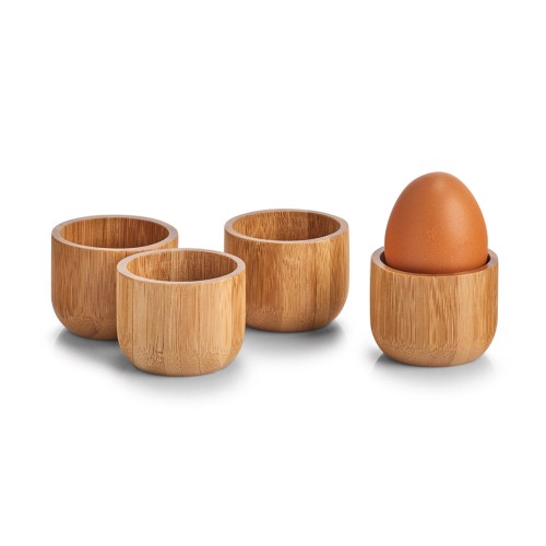 Eierbecher-Set, 4-tlg., Bambus. Ø: 52 mm. Höhe: 40 mm.