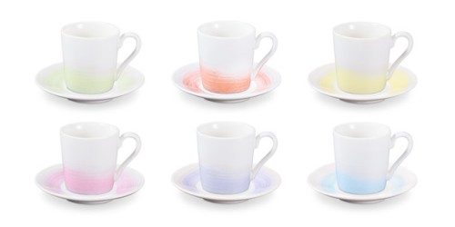 Espressotasse mit Untertasse myCOFFEE, 6 St., Pastels