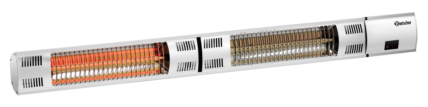 Bartscher Heizstrahler W3000 E | Einsetzbar im:Innen- und Außenbereich | Maße: 105 x 20 x 10cm. Gewicht: 2,2 kg