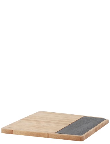 Twin Servierbrett L 34 cm bamboo, Maße: 340 x 360 x 25 mm