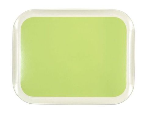 Roltex Polyestertablett Rocca, perlweiß - limettengrün