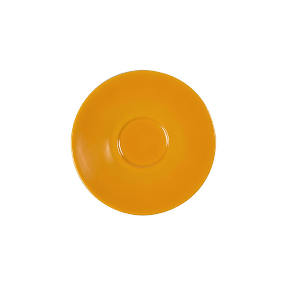 Untertasse 16 cm - Form: Table Selection - Dekor, 66275 curry - aus Porzellan. Hersteller:, Eschenbach. "Made in Germany".