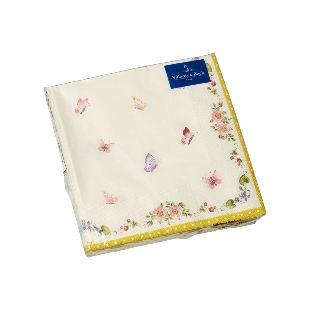 Villeroy und Boch Cocktail Serviette Schmetterling - Maße: 25 x 25 cm / Ser.: Easter Accessoires