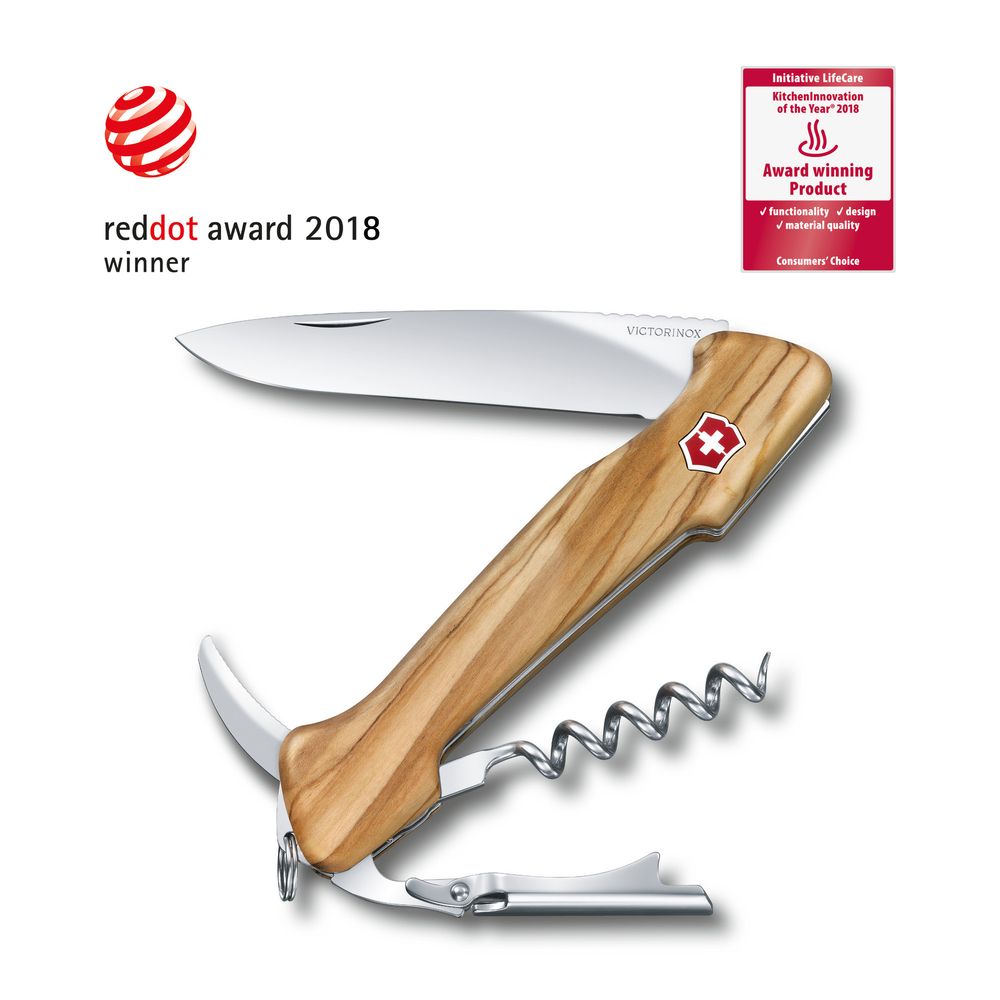 Victorinox Wine Master, 130 mm, Olivenbaumholz