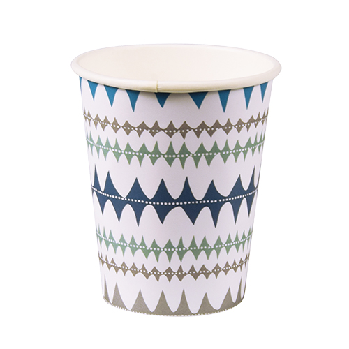 20 Trinkbecher, Pappe "To Go" 0,2 l Ø 8 cm · 9,1 cm "Blå droppen" von Starpak