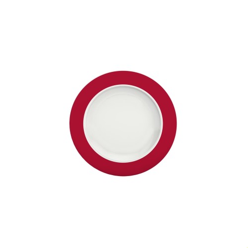 Ornamin Teller flach 1202, Ø15cm Rand rot