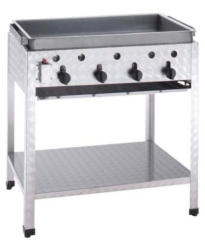 NEUMÄRKER Gas-Kombi-Standbräter - 4 Brenner nur für Propan-/Butangas 815x530x830 mm