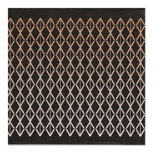 30 Servietten, 3-lagig 1/4-Falz 33 cm x 33 cm "Rhombus" von PAPSTAR