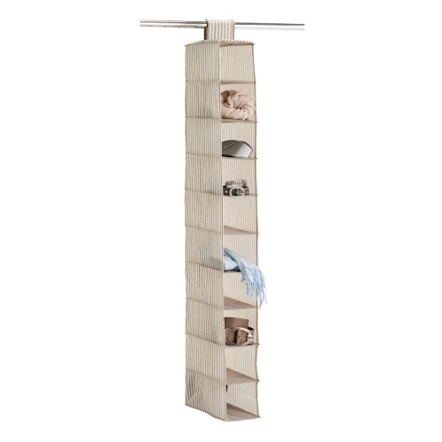 Hänge-Aufbewahrung, 100% Polypropylen (Vlies), 15x30x129 cm. Farbe: beige. Ein echtes Platzwunder ist unsere praktische