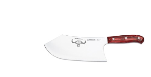 Schlachtermesser / Hackbeil Butcher No 1, 22 cm, Acryl, red diamond, PremiumCut, Giesser, made in Germany
