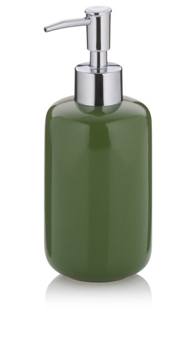 Seifenspender Isabella Keramik blattgrün 18,0 cm 7,5 cm Ø 400,0 ml von Kela