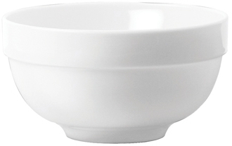 WACA Dessertschale 450 ml aus Polypropylen, Farbe: weiss, mit hohem Rand, spülmaschinenfest, mikrowellengeeignet, unzerbrechlich