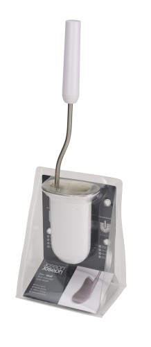 Joseph Joseph Flex Wand-WC-Bürste aus Edelstahl - Weiß