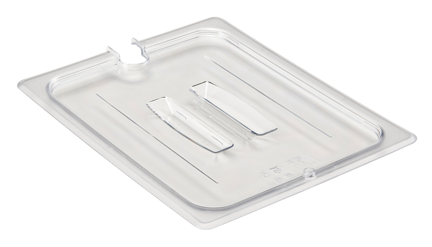 Camwear® GN-Behälter Deckel GN1/2 mit Kerbe und Griff von Cambro