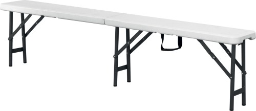 SARO Klappbank / Partybank Modell SIESTA - Material: (Gestell) Stahl, pulverbeschichtet - (Sitzfläche) Polyethylen - Beine einklappbar zu