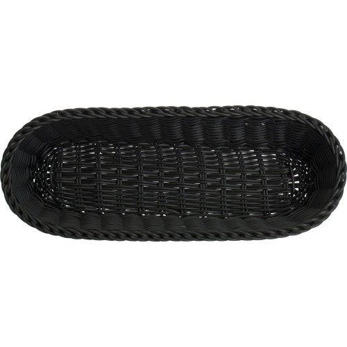 Westmark Baguettekorb oval, 40 x 16 x 8 cm, schwarz