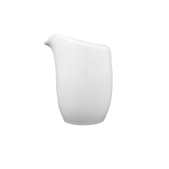 Gießer ohne Henkel 0,25 l - Form: Universo -, weiss - aus Porzellan. Hersteller: Eschenbach., "Made in Germany".