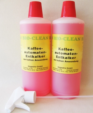 Hogastra Kaffee-Automaten-Entkalker Bio Clean 2 Flaschen á 1000 ml für Hogastra Automaten