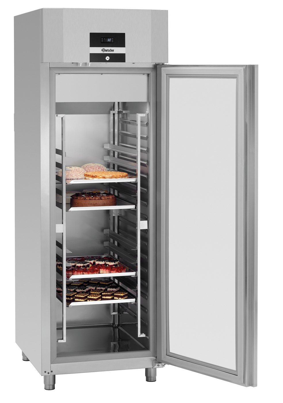 Bartscher Bäckerei-Kühlschrank 235 |Innenbeleuchtung: Ja | Maße: 70,5 x 91 x 208,5 cm.Gewicht: 131,4 kg