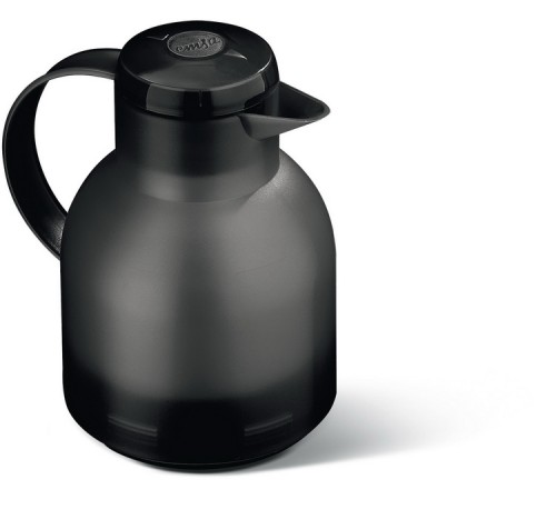 Emsa Isolierkanne Samba 1 l Farbe: transluzent schwarz, Höhe: 21,5 cm