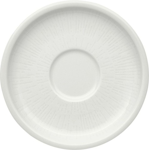 Schönwald Kollektion Shiro, Espresso-Untertasse aus Porzellan, mit Struktur, weiß