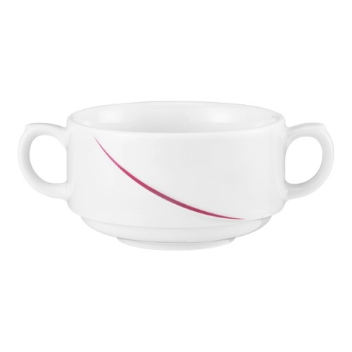 Seltmann Obere zur Suppentasse, Form: Laguna, Dekor: 34622 bordeaux Flanken