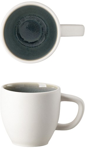 Junto Aquamarine (türkis) von Rosenthal, Espresso-Obertasse, aus Steinzeug - spülmaschinengeeignet