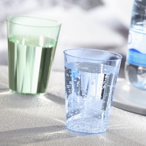 50 Trinkbecher, PS 0,2 l Ø 7,5 cm · 9,7 cm hellblau von Starpak