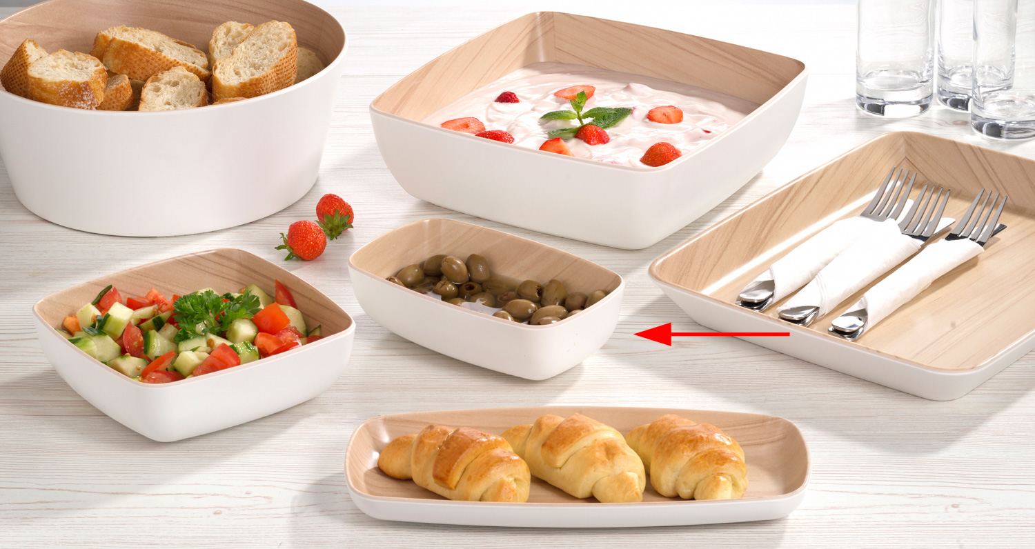 APS Schale CATE, Inhalt: 500 ml, Größe: 176 x 108 x 55 mm, GN 1/9,