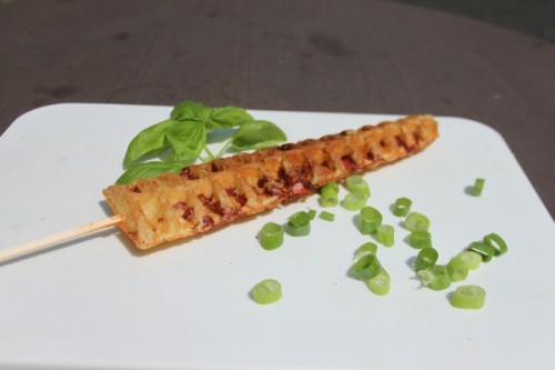 NEUMÄRKER Waffeleisen Lolly am Stiel mit Digitaltimer, Backplatten Grauguss 310x340x250 mm