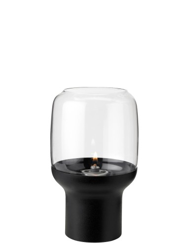 Hoop Windlicht schwarz, Maße: 100 x 100 x 170 mm