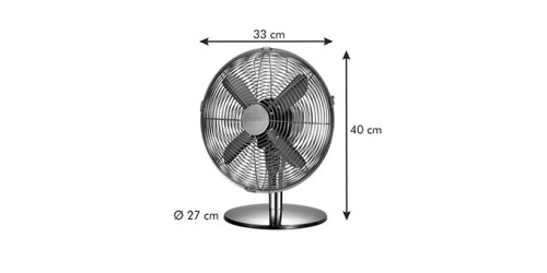 Tischventilator FANCY HOME ø 30 cm, anthrazitfarben
