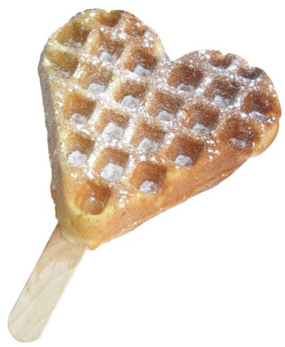 NEUMÄRKER Waffeleisen Herz am Stiel mit Digitaltimer, Backplatten Grauguss 310x340x250 mm