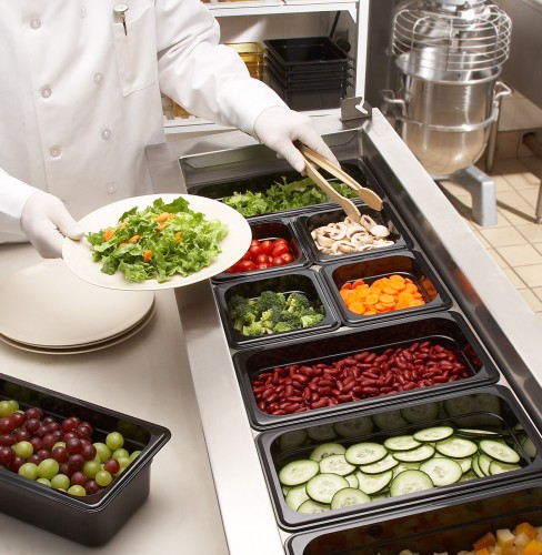 Camwear® GN-Behälter GN1/6-100mm, Schwarz von Cambro