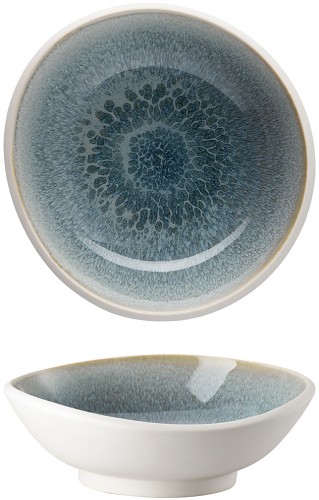 Junto Aquamarine (türkis) von Rosenthal, Schüssel 15 cm, aus Steinzeug - spülmaschinengeeignet