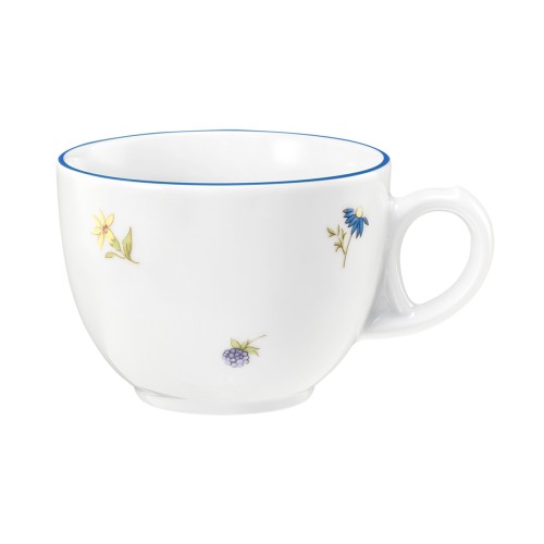 Seltmann Obere zur Kaffeetasse 0,22 l Tulpe, rund, Form: Community, Dekor: 57390 Streublume blaue Linie, hohe Kantenschlagfestigkeit