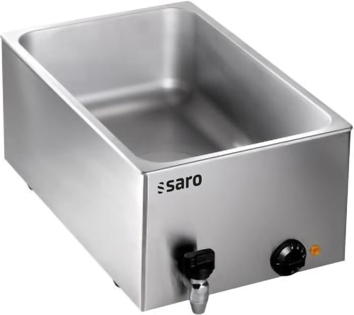 SARO Bain Marie Modell BMH 160 Made in Europe - Material: Edelstahl - Für 1/1 oder 2 x 1/2 oder 3 x 1/3 GN-Behälter - GN-Behältertiefe bis