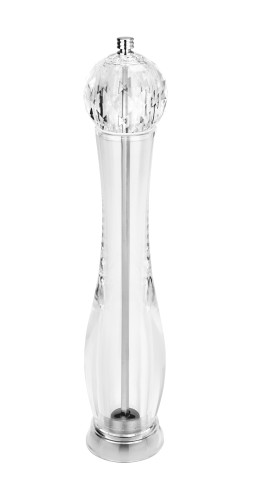 Pfeffermühle. Acryl. mit Edelstahlmahlwerk.