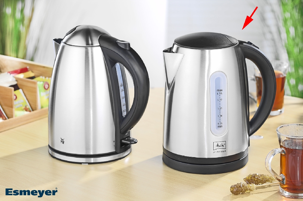 Melitta Wasserkocher Prime Aqua, Farbe: schwarz/ Edelstahl, Inhalt: 1,7l Leistung: 2200 Watt