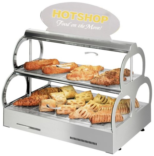 NEUMÄRKER Backwaren-Warmhaltevitrine HotShop 606x446x452/596 mm