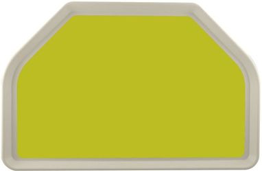 Roltex Polyestertablett in GN Trapezform, perlweiß - olivengrün