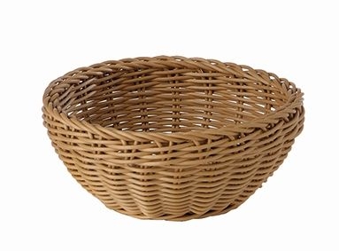 Korb, rund Ø 20 cm, H: 8 cm Polypropylen, beige -PROFI LINE- spülmaschinengeeignet bruchsicher stapelbar