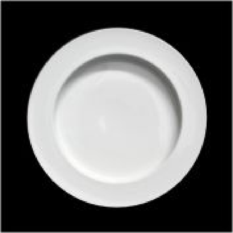 Eschenbach Teller tief rund 23 cm , mit Hohlkehle, Senioren Plus - uni weiß