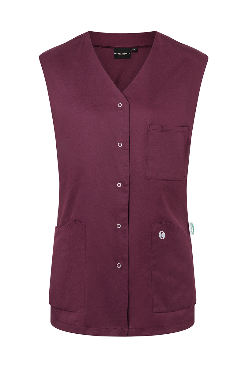 Ärmelloser Damenkasack Essential, aus nachhalt. Material , 65% GRS Cert. Rec. Polyester / 35% Convent. Cotton - Gr. 50 - königsblau - von