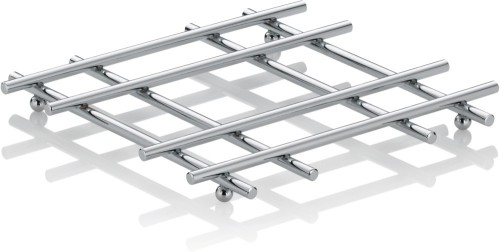 KELA Untersetzer Caro Metall verchromt 21,0x21,0x2,0cm